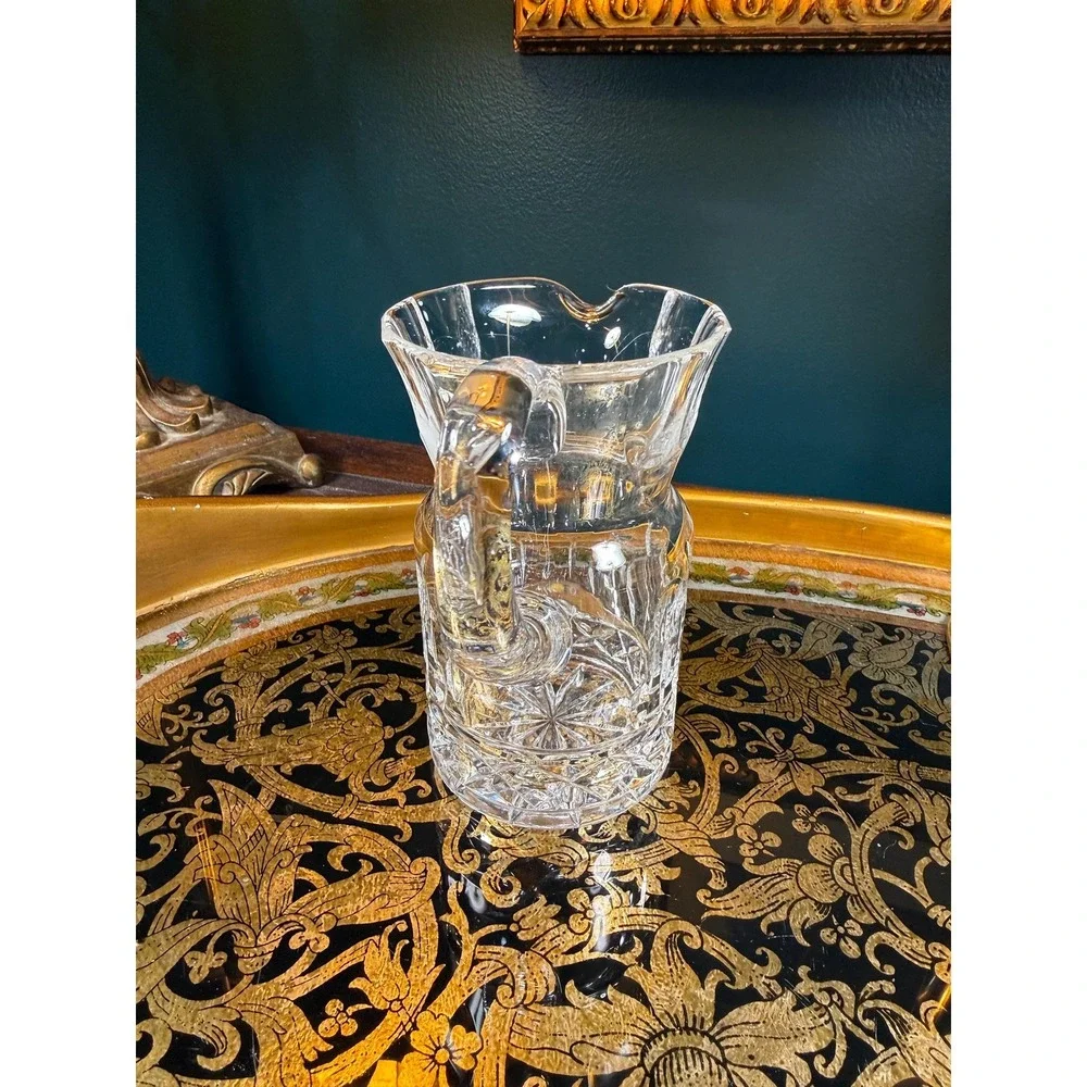 Vintage‎ Neiman Marcus Lead Crystal Creamer Pitcher